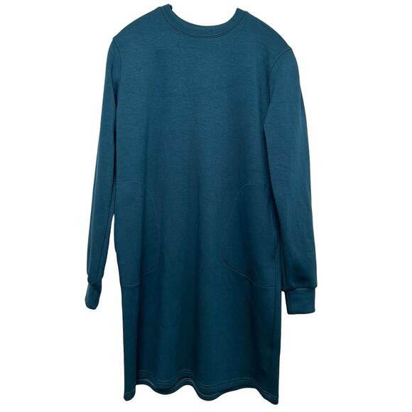 Soft Jersey Pullover Sweatshirt Dress with Pockets NWOT - Picture 1 of 8